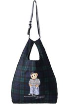 【ポロラルフローレン/POLO RALPH LAUREN】のベルト付撥水レインバッグ チェックベアプリント ダークグリーン|ID: prp329100003304730 ipo3291000000035941935