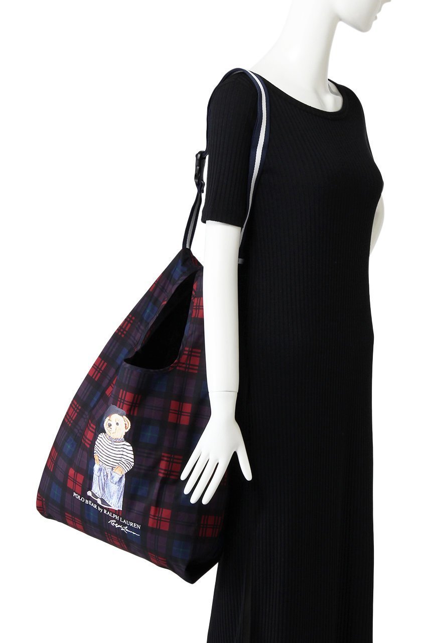 【ポロラルフローレン/POLO RALPH LAUREN】のベルト付撥水レインバッグ チェックベアプリント 人気、トレンドファッション・服の通販 founy(ファニー) 　ファッション　Fashion　レディースファッション　Fashion for Women　ベルト&ウエストマーク　Belts & Waist Accessories　レイングッズ・傘・晴雨兼用傘　Umbrellas & Rain Gear　おすすめ　Recommended / Our Picks　チェック　Check, Plaid, Tartan　ハンカチ　Handkerchief, Hanky　ボーダー　Border, Stripe　傘　Umbrella, Parasol　時計　Watch, Wristwatch　other-2|ID: prp329100003304730 ipo3291000000035941936