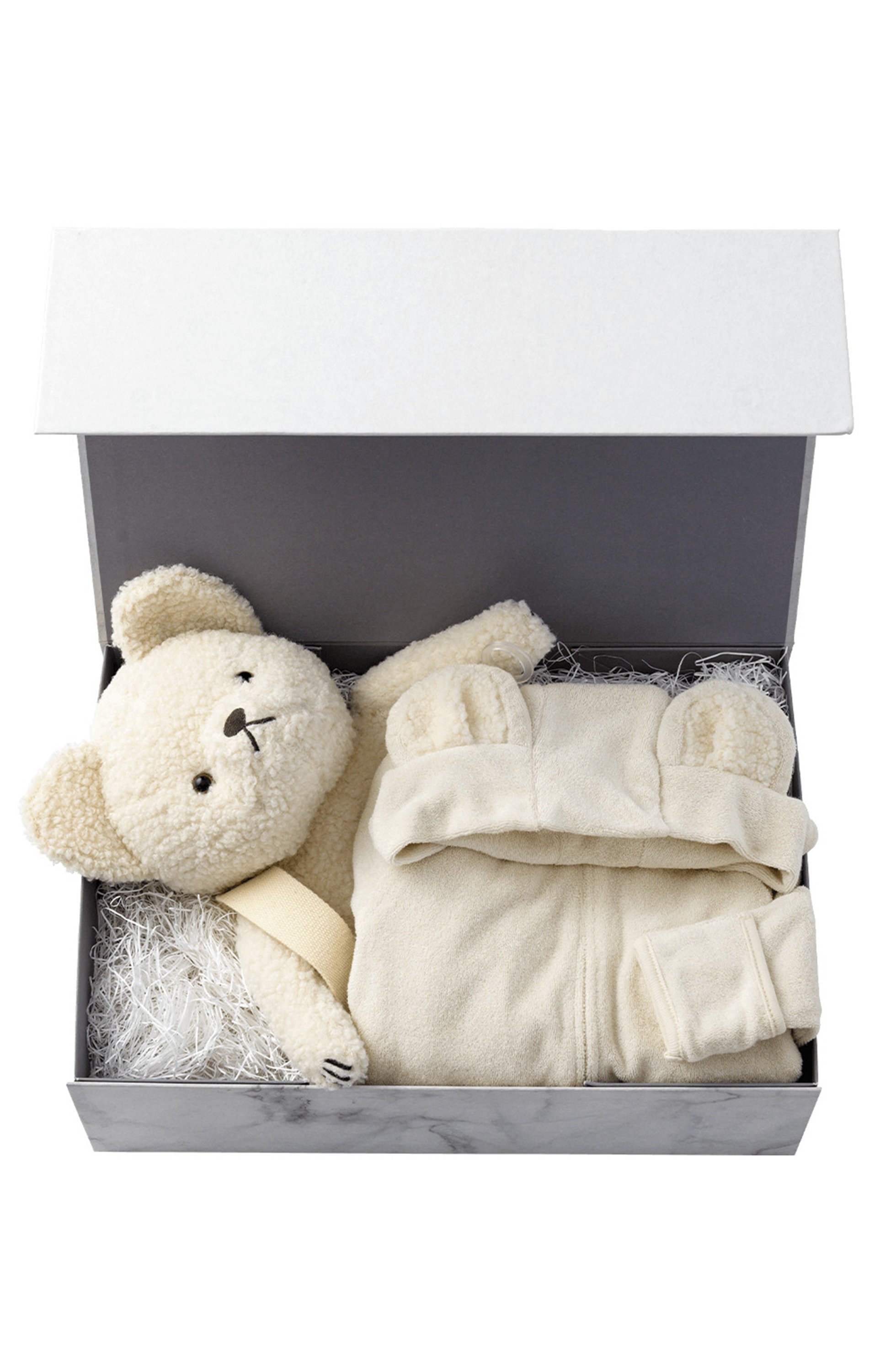 【マールマール/MARLMARL / KIDS】の【BABY】多機能ぬいぐるみ+ナイトウエア sweet dream box MAU3(ライトグレー) 60-70㎝ インテリア・キッズ・メンズ・レディースファッション・服の通販 founy(ファニー) 　ファッション　Fashion　キッズファッション　Fashion for Kids　クッション　Cushion, Throw Pillow　パジャマ　Pajamas, Sleepwear　ベビー　Baby, Babywear　リュック　Backpack, Rucksack　ギフト プレゼント　Gift / Present　MAU2(オフホワイト)|ID: prp329100003307531 ipo3291000000036246884