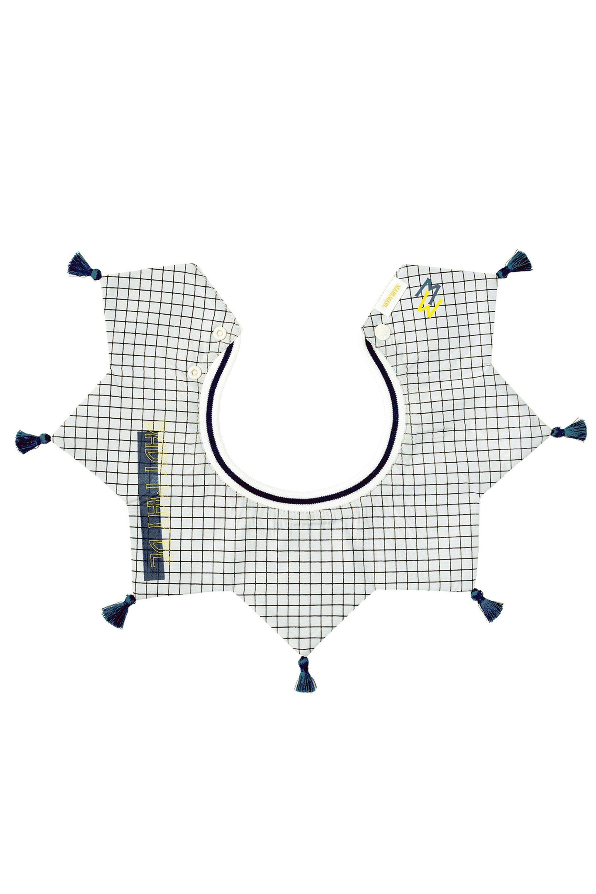 【マールマール/MARLMARL / KIDS】の【BABY】スタイ+お食事エプロン teppan box garcon MSP4(ライトブルー系) 80-90㎝ 人気、トレンドファッション・服の通販 founy(ファニー) 　ファッション　Fashion　キッズファッション　Fashion for Kids　サテン　Satin, Glossy Fabric　ジャケット　Jacket, Outerwear　タッセル　Tassel, Fringe　バランス　Balance, Style Balance　プリント　Print, Printed Pattern　ベビー　Baby, Babywear　ペイズリー　Paisley, Ethnic Pattern　リボン　Ribbon, Bow　再入荷　Restock / Back in Stock　エレガント 上品　Elegant　ギフト プレゼント　Gift / Present　卒業式　Graduation Ceremony　other-3|ID: prp329100003307533 ipo3291000000034584360