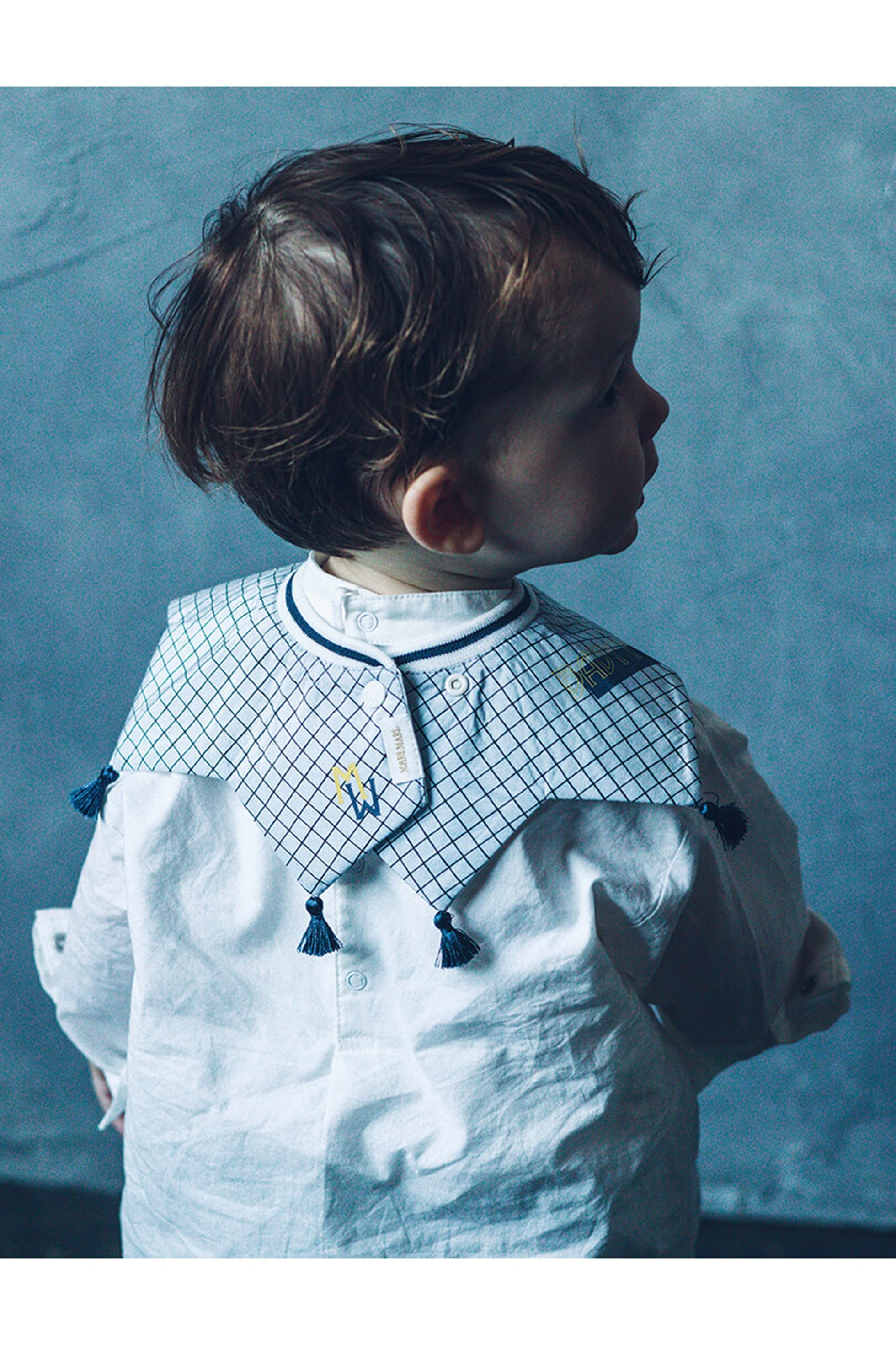 【マールマール/MARLMARL / KIDS】の【BABY】スタイ+お食事エプロン teppan box garcon MSP4(ライトブルー系) 80-90㎝ 人気、トレンドファッション・服の通販 founy(ファニー) 　ファッション　Fashion　キッズファッション　Fashion for Kids　サテン　Satin, Glossy Fabric　ジャケット　Jacket, Outerwear　タッセル　Tassel, Fringe　バランス　Balance, Style Balance　プリント　Print, Printed Pattern　ベビー　Baby, Babywear　ペイズリー　Paisley, Ethnic Pattern　リボン　Ribbon, Bow　再入荷　Restock / Back in Stock　エレガント 上品　Elegant　ギフト プレゼント　Gift / Present　卒業式　Graduation Ceremony　other-6|ID: prp329100003307533 ipo3291000000034584363