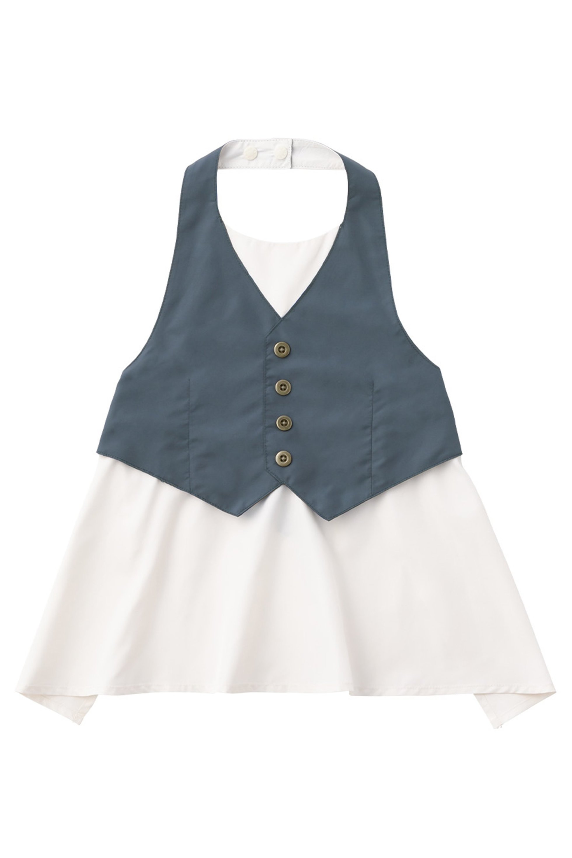 【マールマール/MARLMARL / KIDS】の【BABY】スタイ+お食事エプロン teppan box garcon MSP4(ライトブルー系) 80-90㎝ 人気、トレンドファッション・服の通販 founy(ファニー) 　ファッション　Fashion　キッズファッション　Fashion for Kids　サテン　Satin, Glossy Fabric　ジャケット　Jacket, Outerwear　タッセル　Tassel, Fringe　バランス　Balance, Style Balance　プリント　Print, Printed Pattern　ベビー　Baby, Babywear　ペイズリー　Paisley, Ethnic Pattern　リボン　Ribbon, Bow　再入荷　Restock / Back in Stock　エレガント 上品　Elegant　ギフト プレゼント　Gift / Present　卒業式　Graduation Ceremony　other-7|ID: prp329100003307533 ipo3291000000034584364