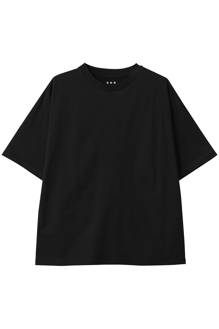 【スリー ドッツ/three dots】のパウダリーコットン ルーズTシャツ インテリア・キッズ・メンズ・レディースファッション・服の通販 founy(ファニー) 　ファッション　Fashion　レディースファッション　WOMEN　トップス・カットソー　Tops/Tshirt　キャミソール / ノースリーブ　No Sleeves　シャツ/ブラウス　Shirts/Blouses　ロング / Tシャツ　T-Shirts　カットソー　Cut and Sewn　インド　India　キャミソール　Camisole　タンク　Tank　ミックス　Mix　ルーズ　Loose　吸水　Water Absorption　NEW・新作・新着・新入荷　New Arrivals　ブラック|ID: prp329100003311396 ipo3291000000031091800