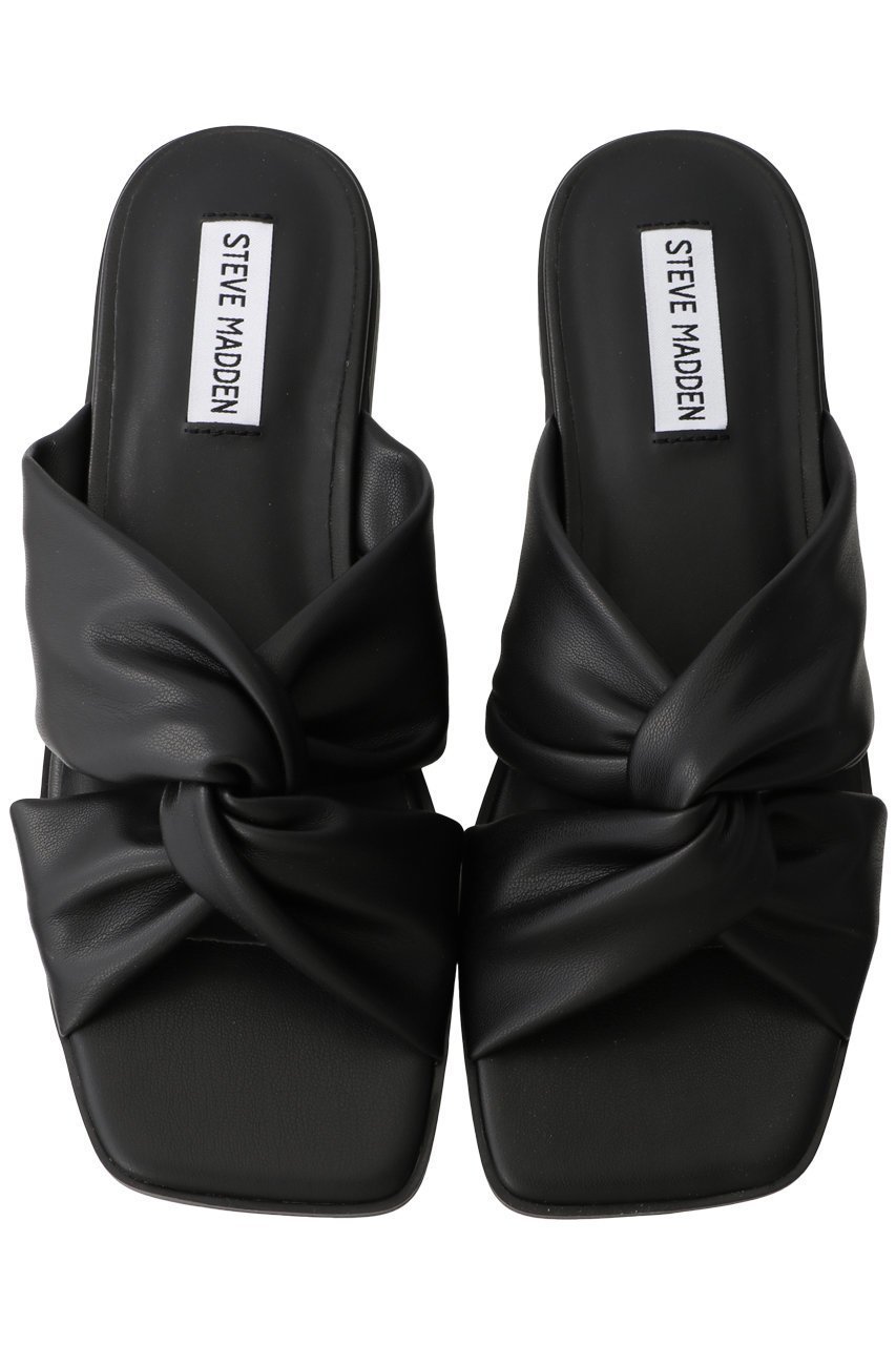 【スティーブマデン/STEVE MADDEN】のHOORAY クロスリボンフラットサンダル インテリア・キッズ・メンズ・レディースファッション・服の通販 founy(ファニー) 　ファッション　Fashion　レディースファッション　Fashion for Women　サンダル　Sandals, Summer Shoes　トレンド　Trend, Trending Now　フラット　Flat, Flat Shoes　エレガント 上品　Elegant　旅行　Travel　ブラック|ID: prp329100003311418 ipo3291000000032772230