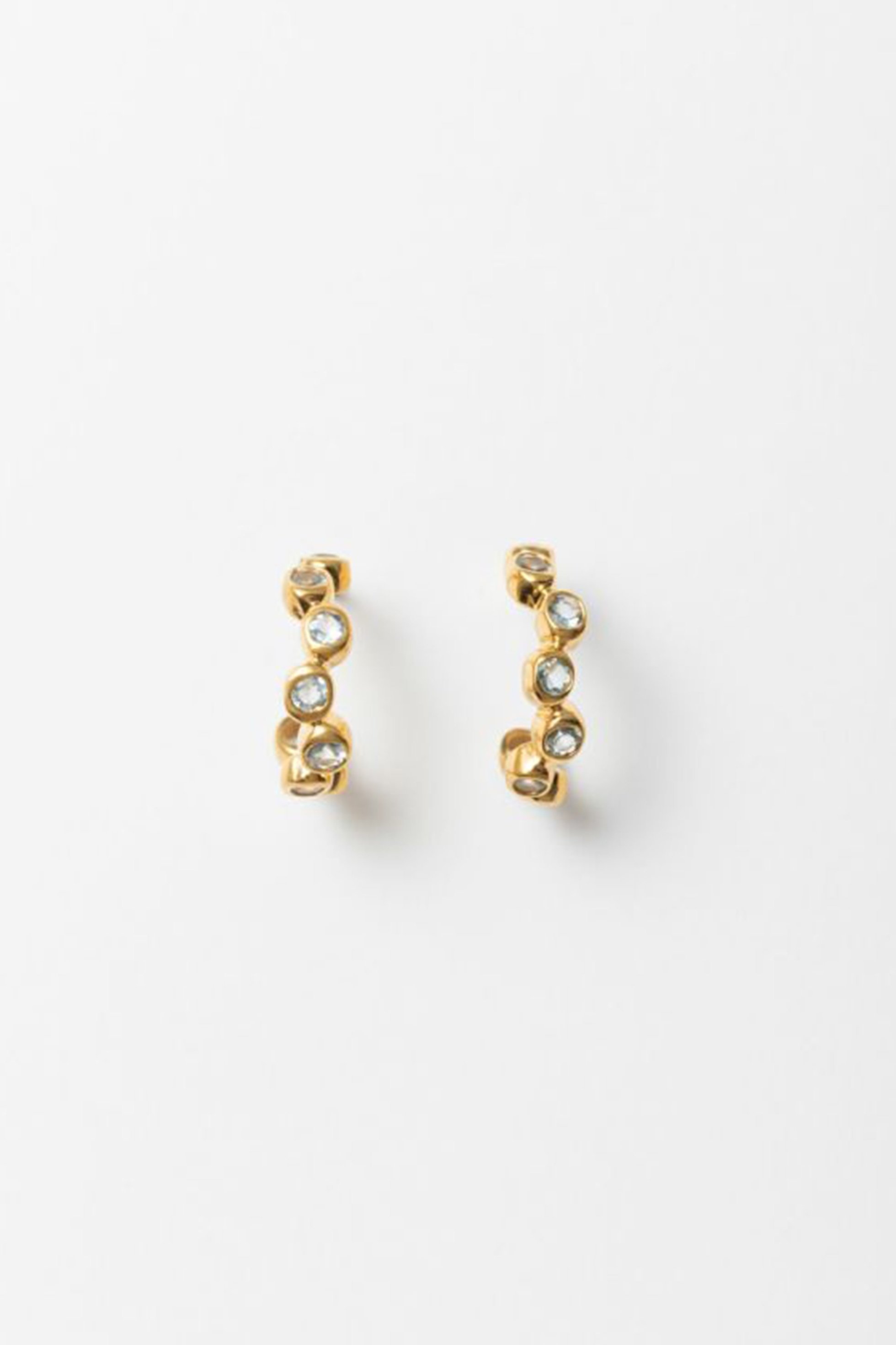 【ヌキテパ/NE QUITTEZ PAS】の【UPALA】 Jagged Dot フープピアス(アクアマリン) インテリア・キッズ・メンズ・レディースファッション・服の通販 founy(ファニー) 　ファッション　Fashion　レディースファッション　Fashion for Women　ジュエリー　Jewelry　ファッションリング　Fashion Rings　イヤリング・フープ・ドロップタイプ　Hoop, Drop & Clip Earrings　おすすめ　Recommended / Our Picks　イヤリング　Earrings　インド　Indian Textile　ハンド　Hand, Handmade　フープ　Hoop, Hoop Earrings　アクアマリン|ID: prp329100003311427 ipo3291000000035760923