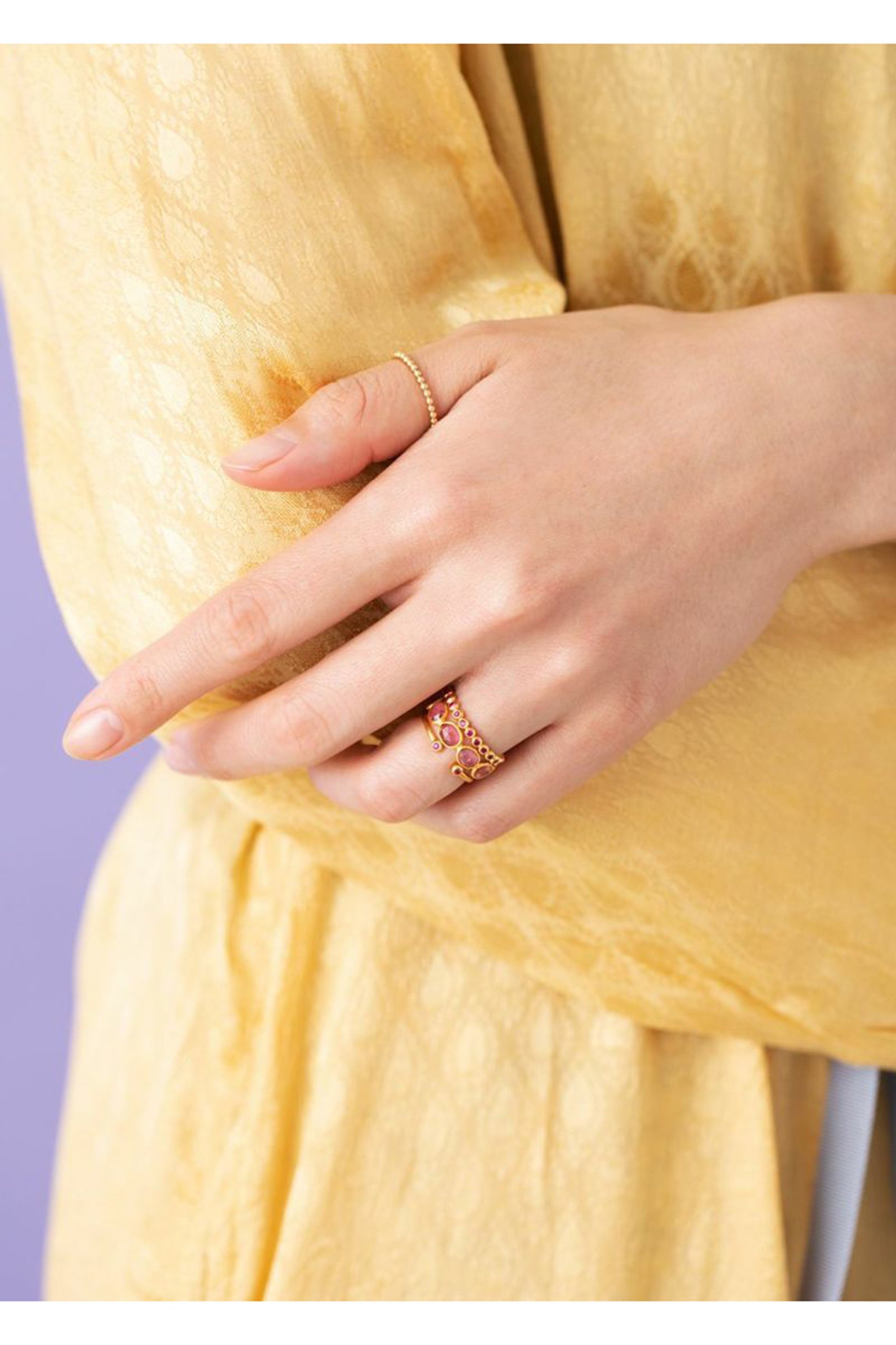 【ヌキテパ/NE QUITTEZ PAS】の【UPALA】Tiny Gem エタニティリング(ルビー) 人気、トレンドファッション・服の通販 founy(ファニー) 　ファッション　Fashion　レディースファッション　Fashion for Women　ジュエリー　Jewelry　おすすめ　Recommended / Our Picks　インド　Indian Textile　ハンド　Hand, Handmade　ボーダー　Border, Stripe　other-3|ID: prp329100003311441 ipo3291000000036232503