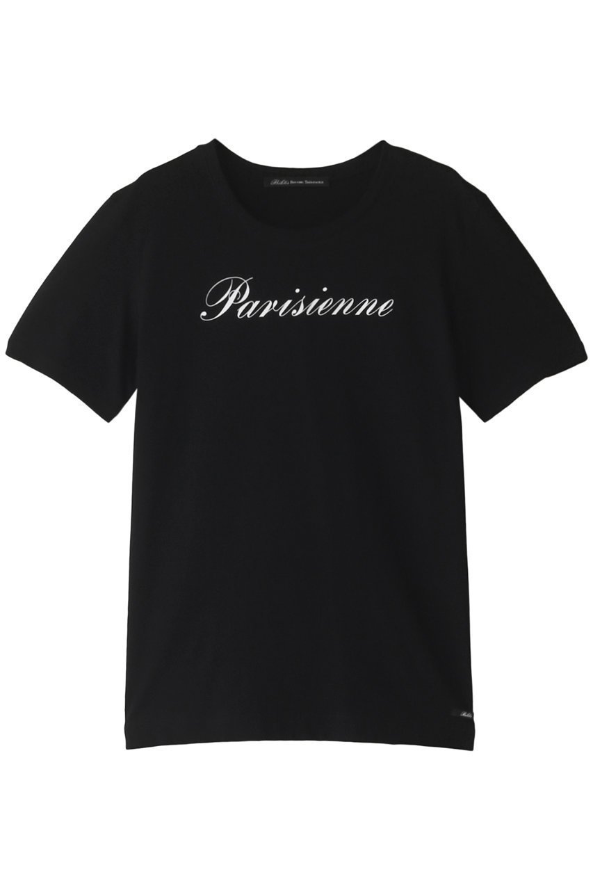 【ビリティス ディセッタン/Bilitis dix-sept ans】のパリジェンヌTシャツ インテリア・キッズ・メンズ・レディースファッション・服の通販 founy(ファニー) 　ファッション　Fashion　レディースファッション　Fashion for Women　トップス・カットソー　Cut & Sew Tops　シャツ・ブラウス・オフィスカジュアル　Elegant Blouses & Button-Ups　ロングTシャツ・Tシャツ　Longline T-Shirts & Tees　カットソー・ベーシックTシャツ　Cut-and-Sewn Tops / Stretch Tees & Basics　ショート　Short, Short Length　スリム　Slim, Slim Fit　スリーブ　Sleeve, Long Sleeve / Short Sleeve　バランス　Balance, Style Balance　フロント　Front, Front Design　プリント　Print, Printed Pattern　ブラック|ID: prp329100003311447 ipo3291000000032894566
