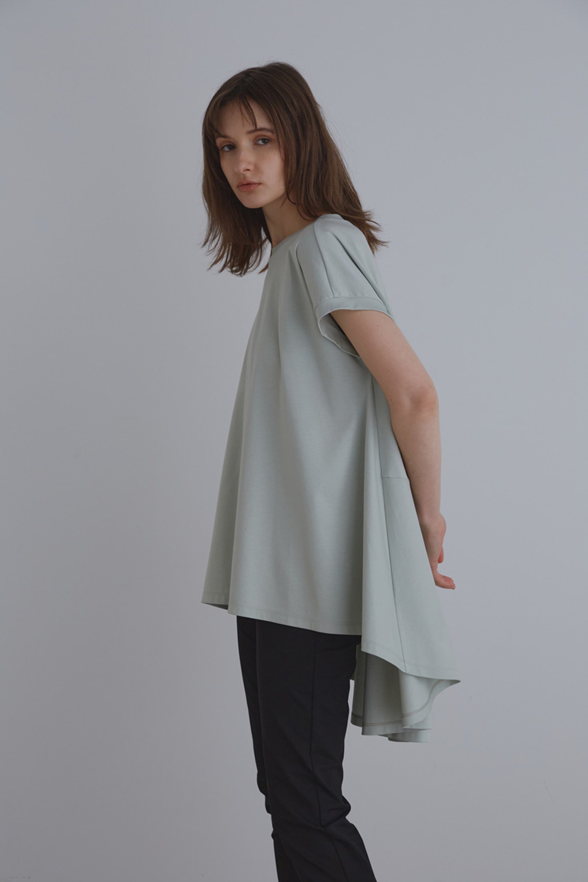 【ル フィル/LE PHIL】のコットンスムースカットソー 人気、トレンドファッション・服の通販 founy(ファニー) 　ファッション　Fashion　レディースファッション　Fashion for Women　トップス・カットソー　Cut & Sew Tops　シャツ・ブラウス・オフィスカジュアル　Elegant Blouses & Button-Ups　ロングTシャツ・Tシャツ　Longline T-Shirts & Tees　カットソー・ベーシックTシャツ　Cut-and-Sewn Tops / Stretch Tees & Basics　ショート　Short, Short Length　スリーブ　Sleeve, Long Sleeve / Short Sleeve　フレア　Flare, Flared　夏　Summer　other-8|ID: prp329100003313542 ipo3291000000032923240