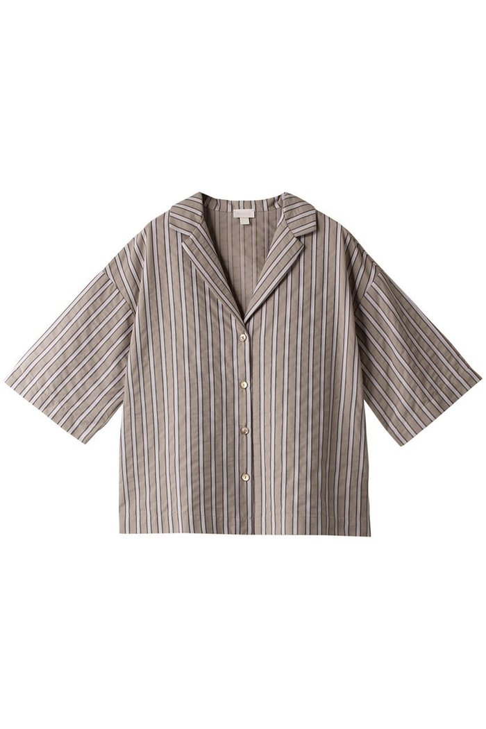 【ハンロ/HANRO】のURBAN CASUALS 半袖 インテリア・キッズ・メンズ・レディースファッション・服の通販 founy(ファニー) https://founy.com/ ファッション Fashion レディースファッション Fashion for Women トップス・カットソー Cut & Sew Tops シャツ・ブラウス・オフィスカジュアル Elegant Blouses & Button-Ups ショート Short, Short Length スタイリッシュ Stylish, Fashionable ストライプ Stripe, Striped Pattern スリーブ Sleeve, Long Sleeve / Short Sleeve リラックス Relax, Relaxed Fit 半袖 Short Sleeve, Half Sleeve |ID: prp329100003313609 ipo3291000000032910169