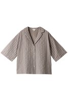 【ハンロ/HANRO】のURBAN CASUALS 半袖 人気、トレンドファッション・服の通販 founy(ファニー) ファッション Fashion レディースファッション Fashion for Women トップス・カットソー Cut & Sew Tops シャツ・ブラウス・オフィスカジュアル Elegant Blouses & Button-Ups ショート Short, Short Length スタイリッシュ Stylish, Fashionable ストライプ Stripe, Striped Pattern スリーブ Sleeve, Long Sleeve / Short Sleeve リラックス Relax, Relaxed Fit 半袖 Short Sleeve, Half Sleeve |ID:prp329100003313609