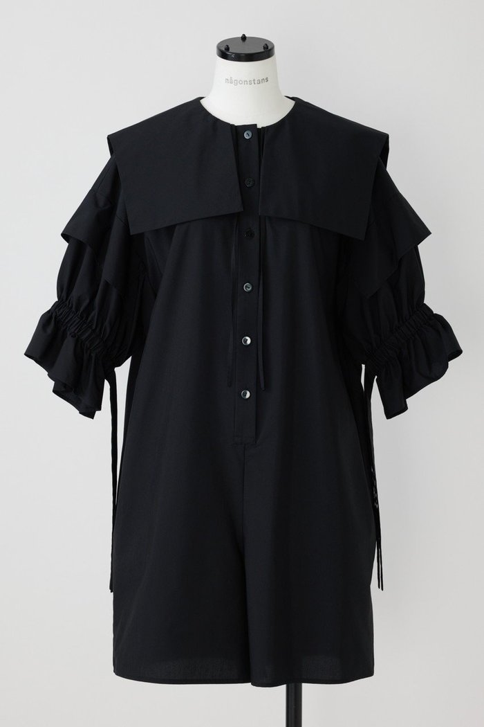 【ナゴンスタンス/nagonstans】のタイプライター ハーフオールインワン インテリア・キッズ・メンズ・レディースファッション・服の通販 founy(ファニー) https://founy.com/ ファッション Fashion レディースファッション Fashion for Women パンツ Pants & Trousers ギャザー Gathered, Ruffled タイプライター Typewriter Fabric, Crisp Cotton ハーフ Half, Half-Length フェミニン Feminine, Girly ポケット Pocket, Pocket Detail 夏 Summer |ID: prp329100003313616 ipo3291000000035422624