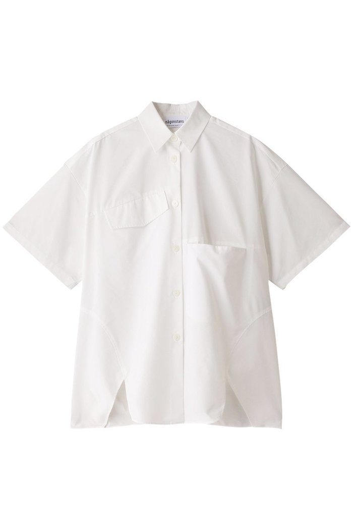 【ナゴンスタンス/nagonstans】のタイプライター アシンメ 5分 SH/シャツ インテリア・キッズ・メンズ・レディースファッション・服の通販 founy(ファニー) https://founy.com/ ファッション Fashion レディースファッション Fashion for Women トップス・カットソー Cut & Sew Tops シャツ・ブラウス・オフィスカジュアル Elegant Blouses & Button-Ups おすすめ Recommended / Our Picks アシンメトリー Asymmetrical Style ショート Short, Short Length スリーブ Sleeve, Long Sleeve / Short Sleeve セットアップ Set-Up, Coordinated Outfit タイプライター Typewriter Fabric, Crisp Cotton フロント Front, Front Design ポケット Pocket, Pocket Detail 切替 Switching, Contrast Panel |ID: prp329100003313624 ipo3291000000036221921
