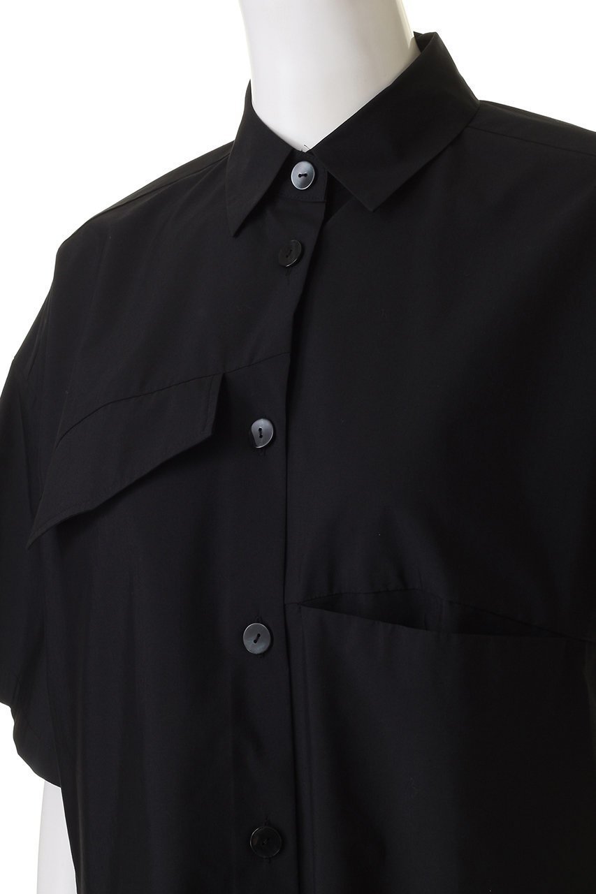 【ナゴンスタンス/nagonstans】のタイプライター アシンメ 5分 SH/シャツ 人気、トレンドファッション・服の通販 founy(ファニー) 　ファッション　Fashion　レディースファッション　Fashion for Women　トップス・カットソー　Cut & Sew Tops　シャツ・ブラウス・オフィスカジュアル　Elegant Blouses & Button-Ups　おすすめ　Recommended / Our Picks　アシンメトリー　Asymmetrical Style　ショート　Short, Short Length　スリーブ　Sleeve, Long Sleeve / Short Sleeve　セットアップ　Set-Up, Coordinated Outfit　タイプライター　Typewriter Fabric, Crisp Cotton　フロント　Front, Front Design　ポケット　Pocket, Pocket Detail　切替　Switching, Contrast Panel　other-5|ID: prp329100003313624 ipo3291000000036726078