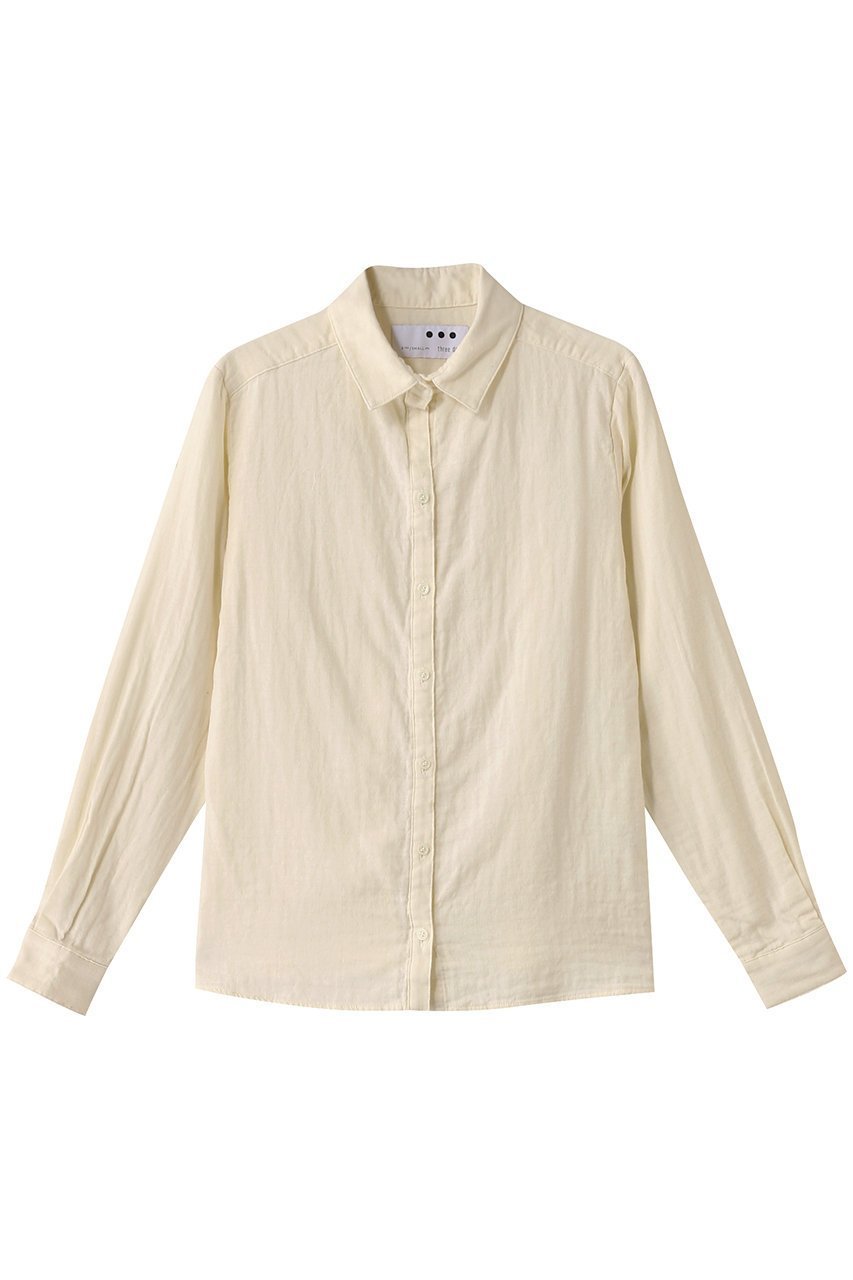 【スリー ドッツ/three dots】のダブルガーゼシャツ インテリア・キッズ・メンズ・レディースファッション・服の通販 founy(ファニー) ファッション Fashion レディースファッション Fashion for Women トップス・カットソー Cut & Sew Tops シャツ・ブラウス・オフィスカジュアル Elegant Blouses & Button-Ups おすすめ Recommended / Our Picks コンパクト Compact, Small Size シンプル Simple, Minimal スリーブ Sleeve, Long Sleeve / Short Sleeve ロング Long, Long-Length エクリュ|ID: prp329100003316092 ipo3291000000032844154
