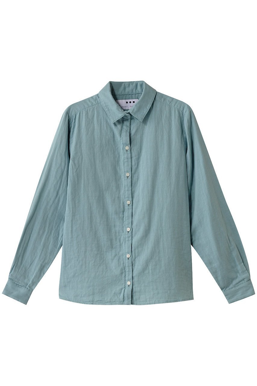 【スリー ドッツ/three dots】のダブルガーゼシャツ インテリア・キッズ・メンズ・レディースファッション・服の通販 founy(ファニー) ファッション Fashion レディースファッション Fashion for Women トップス・カットソー Cut & Sew Tops シャツ・ブラウス・オフィスカジュアル Elegant Blouses & Button-Ups おすすめ Recommended / Our Picks コンパクト Compact, Small Size シンプル Simple, Minimal スリーブ Sleeve, Long Sleeve / Short Sleeve ロング Long, Long-Length ライトブルー|ID: prp329100003316092 ipo3291000000032844160
