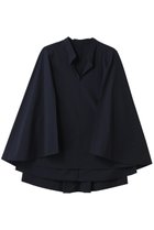 【ル フィル/LE PHIL】のSOLOTEXブロードケープブラウス 人気、トレンドファッション・服の通販 founy(ファニー) ファッション Fashion レディースファッション Fashion for Women トップス・カットソー Cut & Sew Tops シャツ・ブラウス・オフィスカジュアル Elegant Blouses & Button-Ups シンプル Simple, Minimal スリット Slit, Slit Detail スリーブ Sleeve, Long Sleeve / Short Sleeve ドレープ Drape, Draping Fabric フレア Flare, Flared ブロード Broadcloth, Fine Cotton ロング Long, Long-Length エレガント 上品 Elegant thumbnail ネイビー|ID: prp329100003316101 ipo3291000000032850072