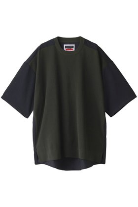 【メゾンスペシャル/MAISON SPECIAL】の【UNISEX】布帛コンビ プライムオーバー クルーネックニットTシャツ 人気、トレンドファッション・服の通販 founy(ファニー) ファッション Fashion レディースファッション WOMEN トップス・カットソー Tops/Tshirt ニット Knit Tops シャツ/ブラウス Shirts/Blouses ロング / Tシャツ T-Shirts カットソー Cut and Sewn ユニセックス Unisex コンビ Combination ショート Short スリーブ Sleeve フロント Front ワッシャー Washer |ID:prp329100003316118