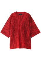 【メゾンスペシャル/MAISON SPECIAL】の【UNISEX】ランダムワッシャー オーバープリント プライムオーバーニットTシャツ RED(レッド)|ID:prp329100003316119
