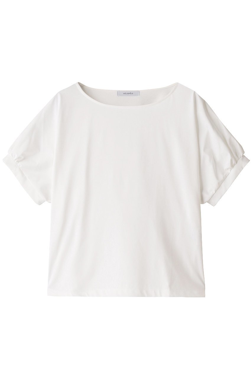 【エリオポール/heliopole】のハイゲージCO/Peドルマントップ 人気、トレンドファッション・服の通販 founy(ファニー) ファッション Fashion レディースファッション Fashion for Women トップス・カットソー Cut & Sew Tops シャツ・ブラウス・オフィスカジュアル Elegant Blouses & Button-Ups ロングTシャツ・Tシャツ Longline T-Shirts & Tees カットソー・ベーシックTシャツ Cut-and-Sewn Tops / Stretch Tees & Basics ギャザー Gathered, Ruffled ショート Short, Short Length シンプル Simple, Minimal スリーブ Sleeve, Long Sleeve / Short Sleeve トレンド Trend, Trending Now エレガント 上品 Elegant other-1|ID: prp329100003316145 ipo3291000000032854905