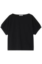 【エリオポール/heliopole】のハイゲージCO/Peドルマントップ 人気、トレンドファッション・服の通販 founy(ファニー) ファッション Fashion レディースファッション Fashion for Women トップス・カットソー Cut & Sew Tops シャツ・ブラウス・オフィスカジュアル Elegant Blouses & Button-Ups ロングTシャツ・Tシャツ Longline T-Shirts & Tees カットソー・ベーシックTシャツ Cut-and-Sewn Tops / Stretch Tees & Basics ギャザー Gathered, Ruffled ショート Short, Short Length シンプル Simple, Minimal スリーブ Sleeve, Long Sleeve / Short Sleeve トレンド Trend, Trending Now エレガント 上品 Elegant thumbnail ブラック|ID: prp329100003316145 ipo3291000000032854914