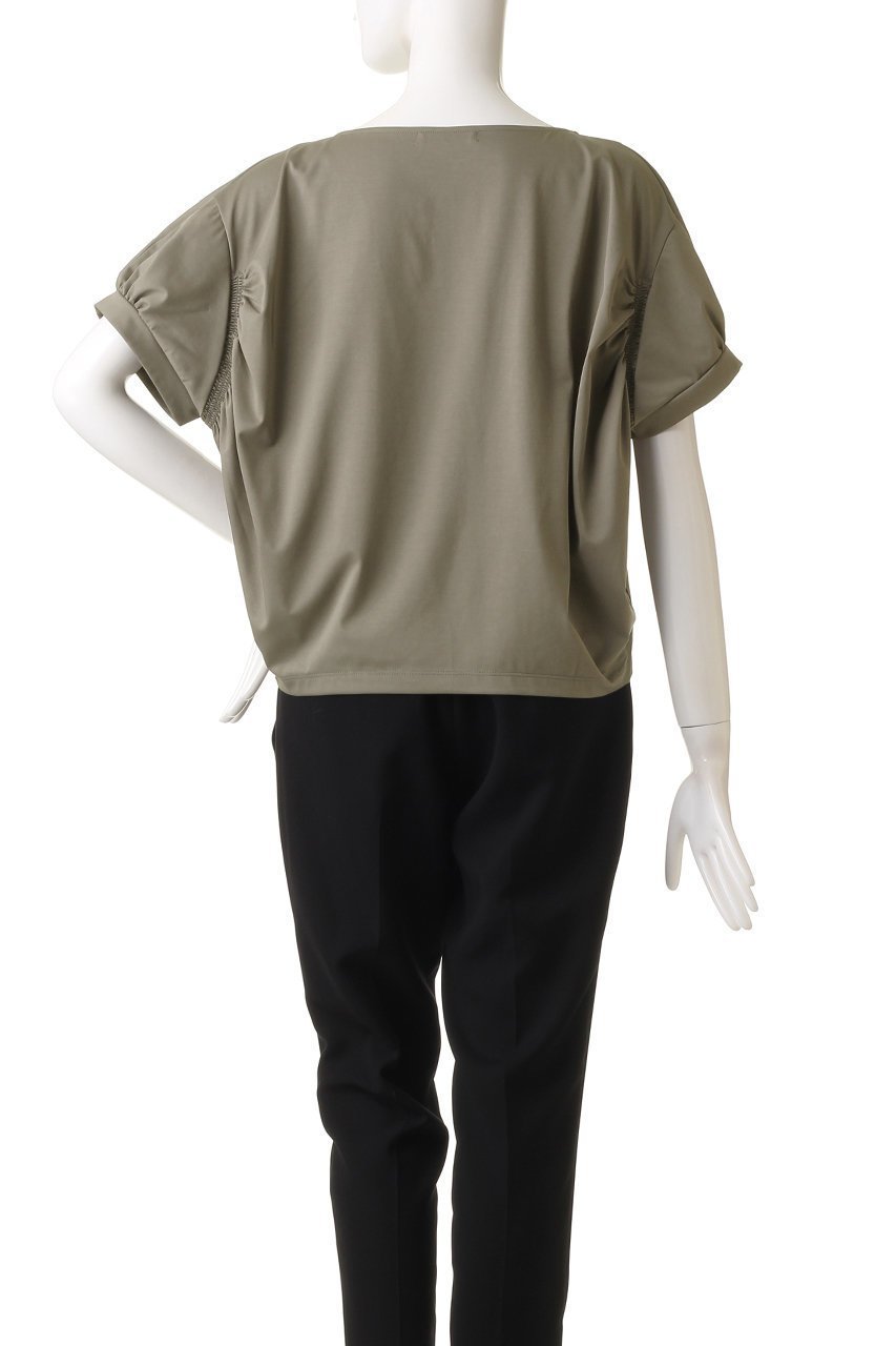 【エリオポール/heliopole】のハイゲージCO/Peドルマントップ 人気、トレンドファッション・服の通販 founy(ファニー) ファッション Fashion レディースファッション Fashion for Women トップス・カットソー Cut & Sew Tops シャツ・ブラウス・オフィスカジュアル Elegant Blouses & Button-Ups ロングTシャツ・Tシャツ Longline T-Shirts & Tees カットソー・ベーシックTシャツ Cut-and-Sewn Tops / Stretch Tees & Basics ギャザー Gathered, Ruffled ショート Short, Short Length シンプル Simple, Minimal スリーブ Sleeve, Long Sleeve / Short Sleeve トレンド Trend, Trending Now エレガント 上品 Elegant other-4|ID: prp329100003316145 ipo3291000000032854936