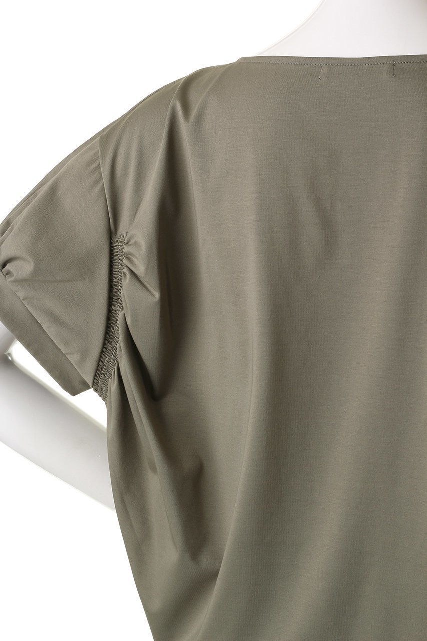 【エリオポール/heliopole】のハイゲージCO/Peドルマントップ 人気、トレンドファッション・服の通販 founy(ファニー) ファッション Fashion レディースファッション Fashion for Women トップス・カットソー Cut & Sew Tops シャツ・ブラウス・オフィスカジュアル Elegant Blouses & Button-Ups ロングTシャツ・Tシャツ Longline T-Shirts & Tees カットソー・ベーシックTシャツ Cut-and-Sewn Tops / Stretch Tees & Basics ギャザー Gathered, Ruffled ショート Short, Short Length シンプル Simple, Minimal スリーブ Sleeve, Long Sleeve / Short Sleeve トレンド Trend, Trending Now エレガント 上品 Elegant other-5|ID: prp329100003316145 ipo3291000000032854940