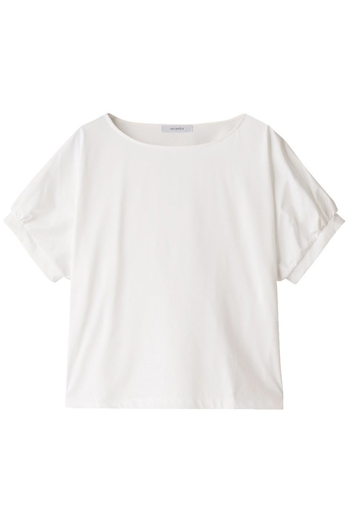 【エリオポール/heliopole】のハイゲージCO/Peドルマントップ インテリア・キッズ・メンズ・レディースファッション・服の通販 founy(ファニー) https://founy.com/ ファッション Fashion レディースファッション Fashion for Women トップス・カットソー Cut & Sew Tops シャツ・ブラウス・オフィスカジュアル Elegant Blouses & Button-Ups ロングTシャツ・Tシャツ Longline T-Shirts & Tees カットソー・ベーシックTシャツ Cut-and-Sewn Tops / Stretch Tees & Basics ギャザー Gathered, Ruffled ショート Short, Short Length シンプル Simple, Minimal スリーブ Sleeve, Long Sleeve / Short Sleeve トレンド Trend, Trending Now エレガント 上品 Elegant |ID: prp329100003316145 ipo3291000000035792728