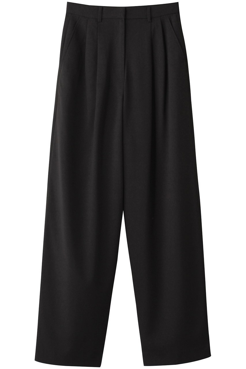 【クラネ/CLANE】のBASIC TUCK PANTS パンツ インテリア・キッズ・メンズ・レディースファッション・服の通販 founy(ファニー) 　ファッション　Fashion　レディースファッション　Fashion for Women　パンツ　Pants & Trousers　ストレッチ　Stretch, Stretchy Fabric　ワイド　Wide, Wide Fit　定番　Standard, Basic Item　BLACK|ID: prp329100003316203 ipo3291000000032892524