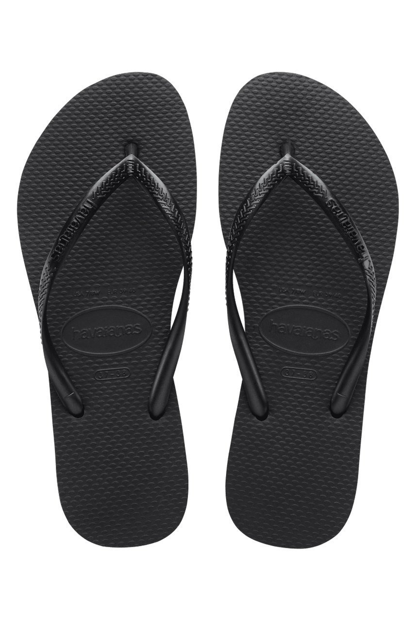 【ハワイアナス/havaianas】のSlim ビーチサンダル インテリア・キッズ・メンズ・レディースファッション・服の通販 founy(ファニー) 　ファッション　Fashion　レディースファッション　WOMEN　おすすめ　Recommend　サンダル　Sandals　スリム　Slim　ビーチ　Beach　ブラック|ID: prp329100003316226 ipo3291000000026135605