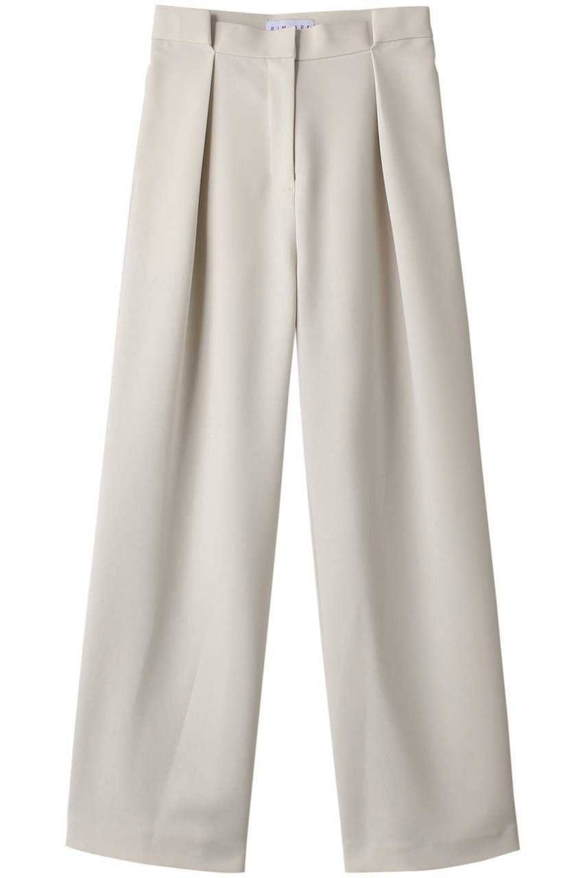 【リムアーク/RIM.ARK】のFolded waist slacks/スラックス/パンツ インテリア・キッズ・メンズ・レディースファッション・服の通販 founy(ファニー) 　ファッション　Fashion　レディースファッション　Fashion for Women　パンツ　Pants & Trousers　おすすめ　Recommended / Our Picks　スラックス　Slacks, Dress Pants　マニッシュ　Mannish, Boyish　ホワイト|ID: prp329100003318515 ipo3291000000032925514