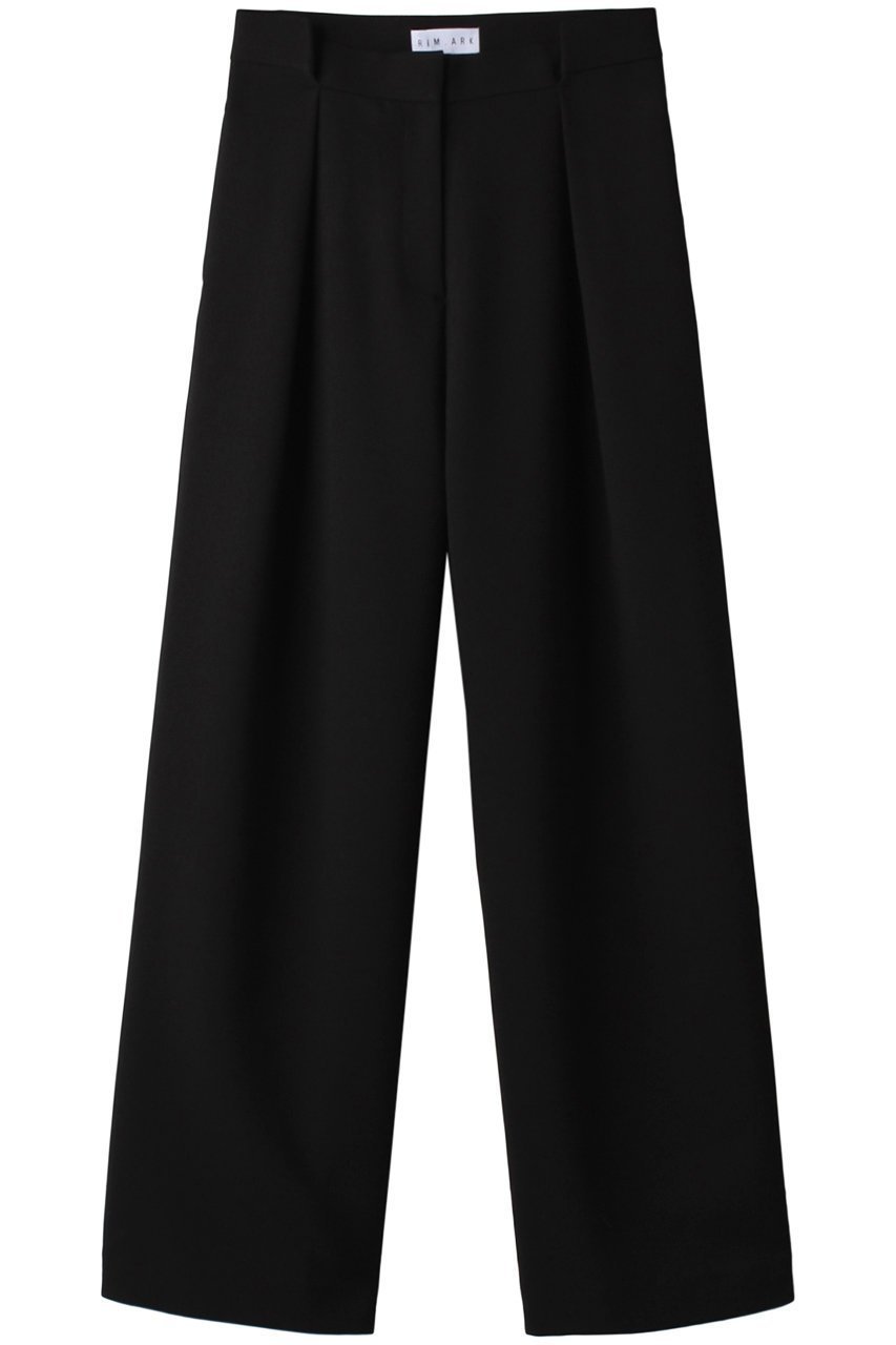 【リムアーク/RIM.ARK】のFolded waist slacks/スラックス/パンツ インテリア・キッズ・メンズ・レディースファッション・服の通販 founy(ファニー) 　ファッション　Fashion　レディースファッション　Fashion for Women　パンツ　Pants & Trousers　おすすめ　Recommended / Our Picks　スラックス　Slacks, Dress Pants　マニッシュ　Mannish, Boyish　ブラック|ID: prp329100003318515 ipo3291000000032925520