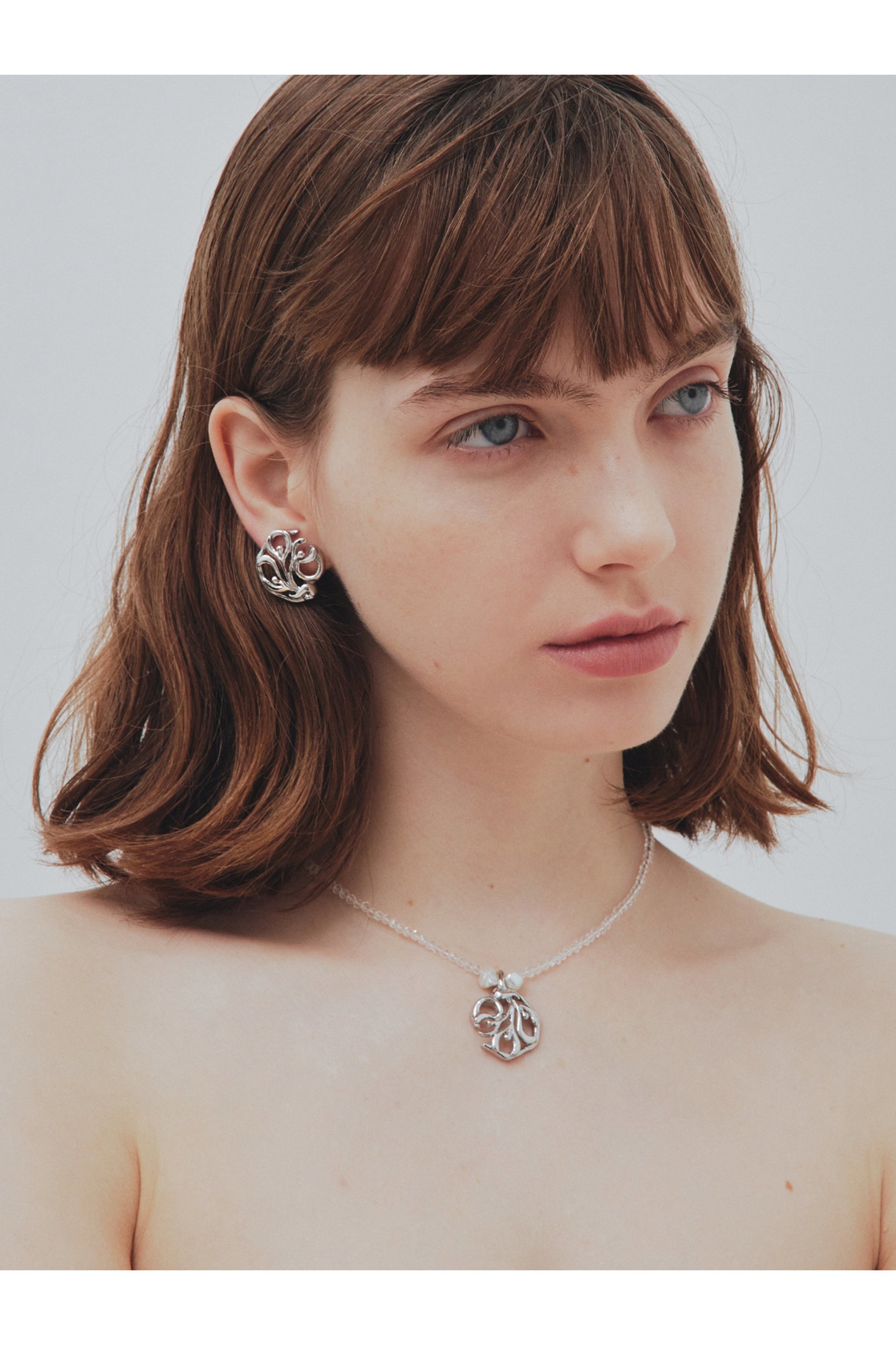 【イリスフォーセブン/IRIS 47】のginger crystal ネックレス 人気、トレンドファッション・服の通販 founy(ファニー) 　ファッション　Fashion　レディースファッション　Fashion for Women　ジュエリー　Jewelry　ネックレス　Necklaces & Pendants　エレガント 上品　Elegant　ネックレス　Necklace, Pendant Necklace　パール　Pearl, Pearl Accent　フォルム　Silhouette, Form　モダン　Modern, Contemporary　レース　Lace, Lace Fabric　透かし　Cut-Out, Lacework　other-2|ID: prp329100003318583 ipo3291000000031408871