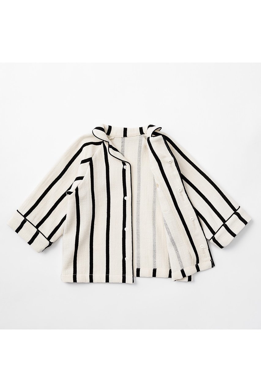 【マールマール/MARLMARL / KIDS】の【KIDS】ナイトウェア calmy stripe/110-120 110-120cm 人気、トレンドファッション・服の通販 founy(ファニー) 　ファッション　Fashion　キッズファッション　Fashion for Kids　トップス・カットソー　Cut & Sew Tops　セパレート　Separate, Two-Piece　パイピング　Piping, Trim Design　ベビー　Baby, Babywear　再入荷　Restock / Back in Stock　other-4|ID: prp329100003325036 ipo3291000000034584321