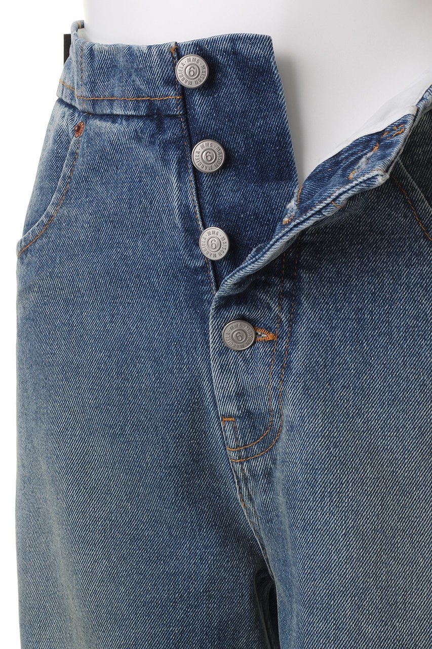 【エムエム6 メゾン マルタン マルジェラ/MM6 Maison Martin Margiela】の5ポケットデニムパンツ 人気、トレンドファッション・服の通販 founy(ファニー) 　ファッション　Fashion　レディースファッション　WOMEN　パンツ　Pants　デニムパンツ　Denim Pants　ストレート　Straight　デニム　Denim　ワイド　Wide　人気　Popularity　other-6|ID: prp329100003335789 ipo3291000000031384015
