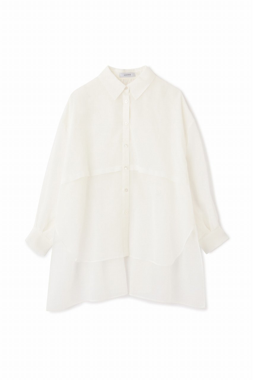 【アドーア/ADORE】のソフトオーガンジーブラウス 人気、トレンドファッション・服の通販 founy(ファニー) 　ファッション　Fashion　レディースファッション　WOMEN　トップス・カットソー　Tops/Tshirt　シャツ/ブラウス　Shirts/Blouses　ギャザー　Gather　スリーブ　Sleeve　セットアップ　Set Up　フロント　Front　ロング　Long　 other-1|ID: prp329100003335811 ipo3291000000032062267