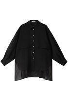 【アドーア/ADORE】のソフトオーガンジーブラウス 人気、トレンドファッション・服の通販 founy(ファニー) ファッション Fashion レディースファッション Fashion for Women トップス・カットソー Cut & Sew Tops シャツ・ブラウス・オフィスカジュアル Elegant Blouses & Button-Ups ギャザー Gathered, Ruffled スリーブ Sleeve, Long Sleeve / Short Sleeve セットアップ Set-Up, Coordinated Outfit フロント Front, Front Design ロング Long, Long-Length thumbnail ブラック|ID: prp329100003335811 ipo3291000000032913635