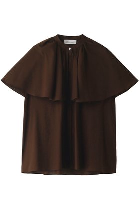 【デパリエ/DEPAREILLE】のケープカラースリーブレスブラウス 人気、トレンドファッション・服の通販 founy(ファニー) ファッション Fashion レディースファッション WOMEN トップス・カットソー Tops/Tshirt キャミソール / ノースリーブ No Sleeves シャツ/ブラウス Shirts/Blouses オーガンジー Organdy カーディガン Cardigan ジャケット Jacket ノースリーブ No Sleeve バランス Balance ボトム Bottom ラウンド Round |ID:prp329100003337282