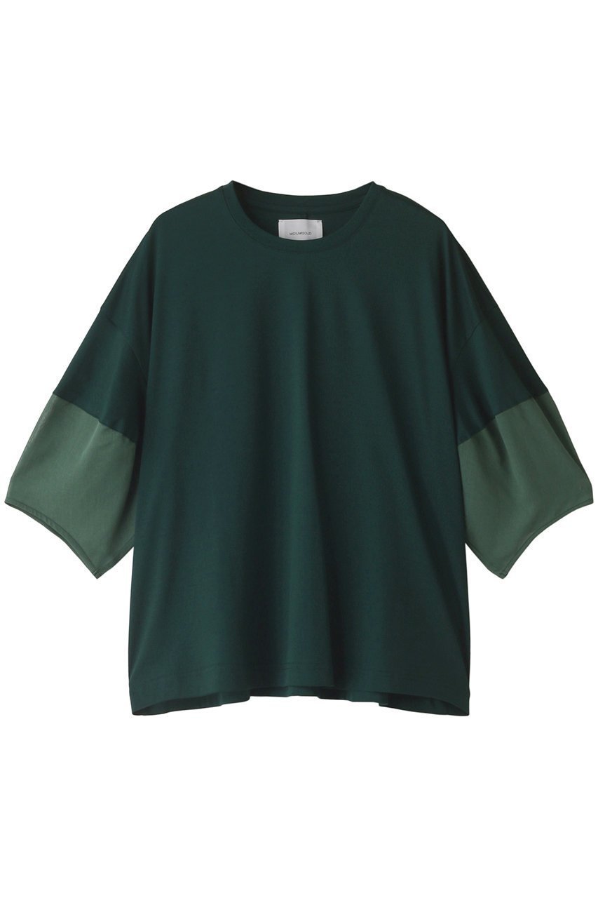 【ミディウミソリッド/MIDIUMISOLID】のsheer cocoon slv T Tシャツ インテリア・キッズ・メンズ・レディースファッション・服の通販 founy(ファニー) 　ファッション　Fashion　レディースファッション　WOMEN　トップス・カットソー　Tops/Tshirt　シャツ/ブラウス　Shirts/Blouses　ロング / Tシャツ　T-Shirts　カットソー　Cut and Sewn　コンシャス　Conscious　シアー　Sheer　ショート　Short　スリーブ　Sleeve　グリーン|ID: prp329100003341154 ipo3291000000029988899