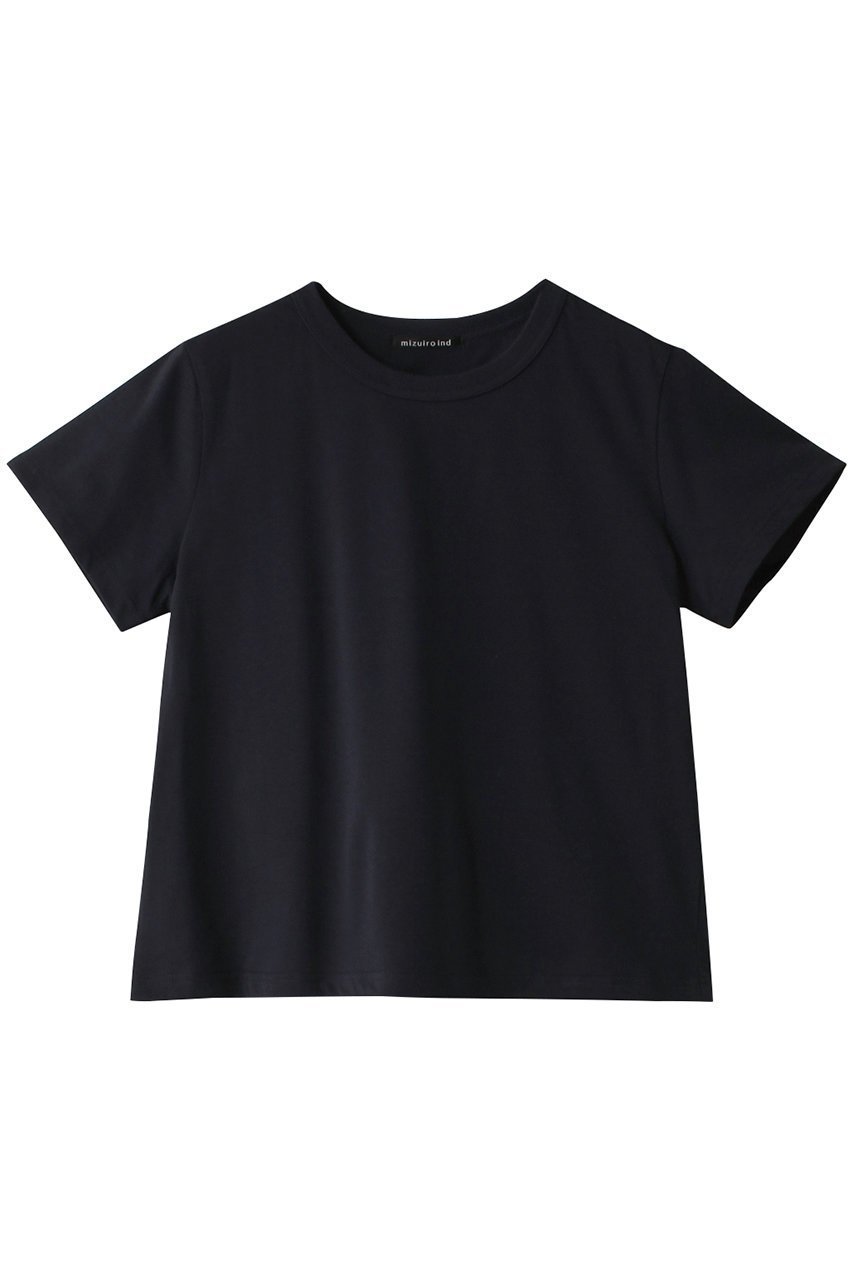 【ミズイロ インド/mizuiro ind】のbasic crew neck T Tシャツ インテリア・キッズ・メンズ・レディースファッション・服の通販 founy(ファニー) 　ファッション　Fashion　レディースファッション　WOMEN　トップス・カットソー　Tops/Tshirt　シャツ/ブラウス　Shirts/Blouses　ロング / Tシャツ　T-Shirts　カットソー　Cut and Sewn　インナー　Inner　コンパクト　Compact　ショート　Short　シンプル　Simple　スリーブ　Sleeve　定番　Standard　navy|ID: prp329100003341172 ipo3291000000026285429