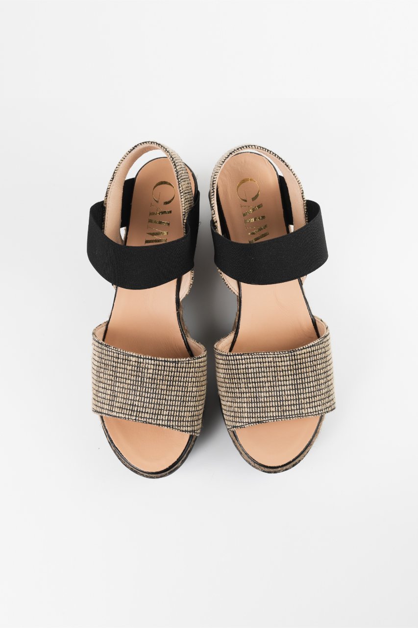 【エスメラルダ/Esmeralda】の【GAIMO】エラスティックダブルソールサンダル 人気、トレンドファッション・服の通販 founy(ファニー) 　ファッション　Fashion　レディースファッション　Fashion for Women　ウェッジ　Wedge Heels　サンダル　Sandals, Summer Shoes　スポーティ　Sporty, Casual Athletic　厚底　Platform Shoes　夏　Summer　other-2|ID: prp329100003341193 ipo3291000000035058791