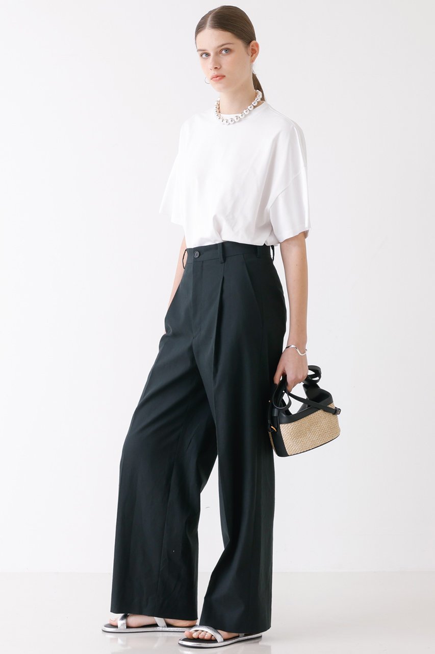 【デザイン ワークス/DESIGN WORKS】のリネンワイドパンツ 人気、トレンドファッション・服の通販 founy(ファニー) ファッション Fashion レディースファッション Fashion for Women パンツ Pants & Trousers リネン Linen, Linen Fabric other-4|ID: prp329100003341213 ipo3291000000035550605