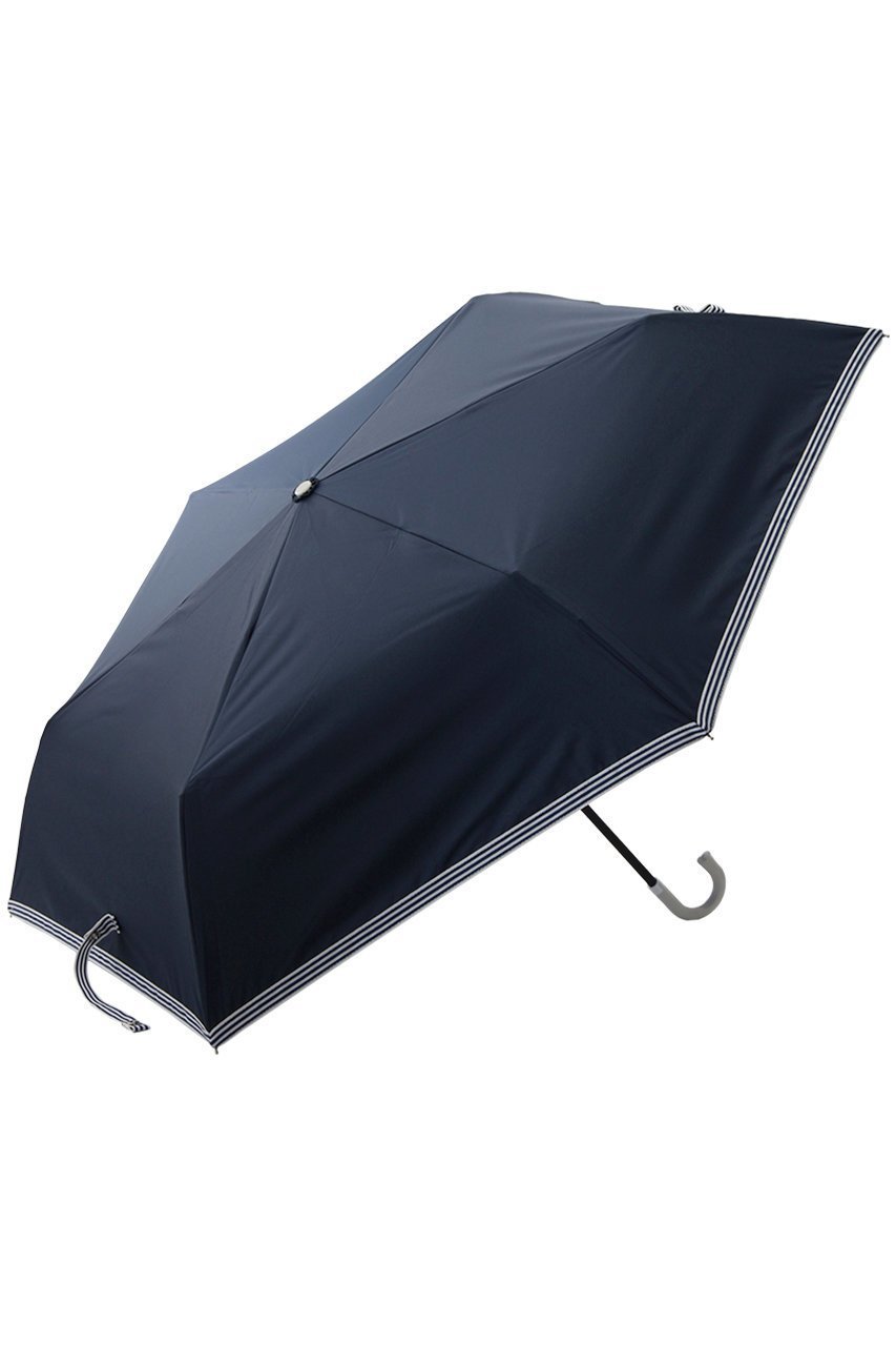 【ムーンバット/MOONBAT】のD-BTS ミニ ボーダーテープリボン晴雨兼用折りたたみ傘 インテリア・キッズ・メンズ・レディースファッション・服の通販 founy(ファニー) 　ファッション　Fashion　レディースファッション　Fashion for Women　レイングッズ・傘・晴雨兼用傘　Umbrellas & Rain Gear　ハンカチ　Handkerchief, Hanky　フェミニン　Feminine, Girly　ボーダー　Border, Stripe　リボン　Ribbon, Bow　傘　Umbrella, Parasol　夏　Summer　時計　Watch, Wristwatch　ネイビー|ID: prp329100003343501 ipo3291000000032862611