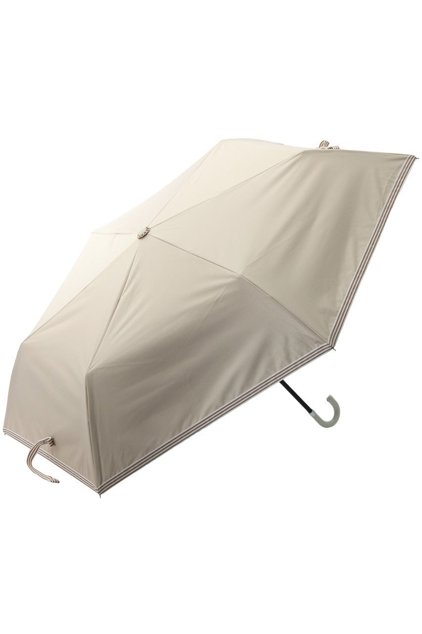 【ムーンバット/MOONBAT】のD-BTS ミニ ボーダーテープリボン晴雨兼用折りたたみ傘 インテリア・キッズ・メンズ・レディースファッション・服の通販 founy(ファニー) 　ファッション　Fashion　レディースファッション　Fashion for Women　レイングッズ・傘・晴雨兼用傘　Umbrellas & Rain Gear　ハンカチ　Handkerchief, Hanky　フェミニン　Feminine, Girly　ボーダー　Border, Stripe　リボン　Ribbon, Bow　傘　Umbrella, Parasol　夏　Summer　時計　Watch, Wristwatch　ベージュ|ID: prp329100003343501 ipo3291000000035941749