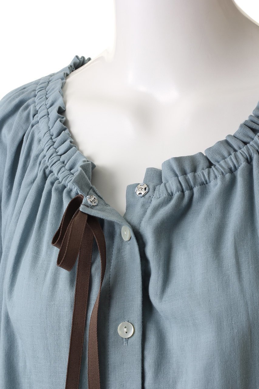 【イクコ/IKUKO】のオーガニックダブルガーゼ前開きパジャマ 人気、トレンドファッション・服の通販 founy(ファニー) 　ファッション　Fashion　レディースファッション　WOMEN　ギャザー　Gather　ダブル　Double　パジャマ　Pajamas　フェミニン　Feminine　リボン　Ribbon　リラックス　Relax　other-6|ID: prp329100003345321 ipo3291000000031407683