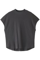 【スリー ドッツ/three dots】のダブルガーゼ モックネックTシャツ CLAY BLACK|ID: prp329100003345341 ipo3291000000029885577