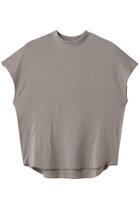 【スリー ドッツ/three dots】のダブルガーゼ モックネックTシャツ スウェーデットグレー|ID: prp329100003345341 ipo3291000000035809945
