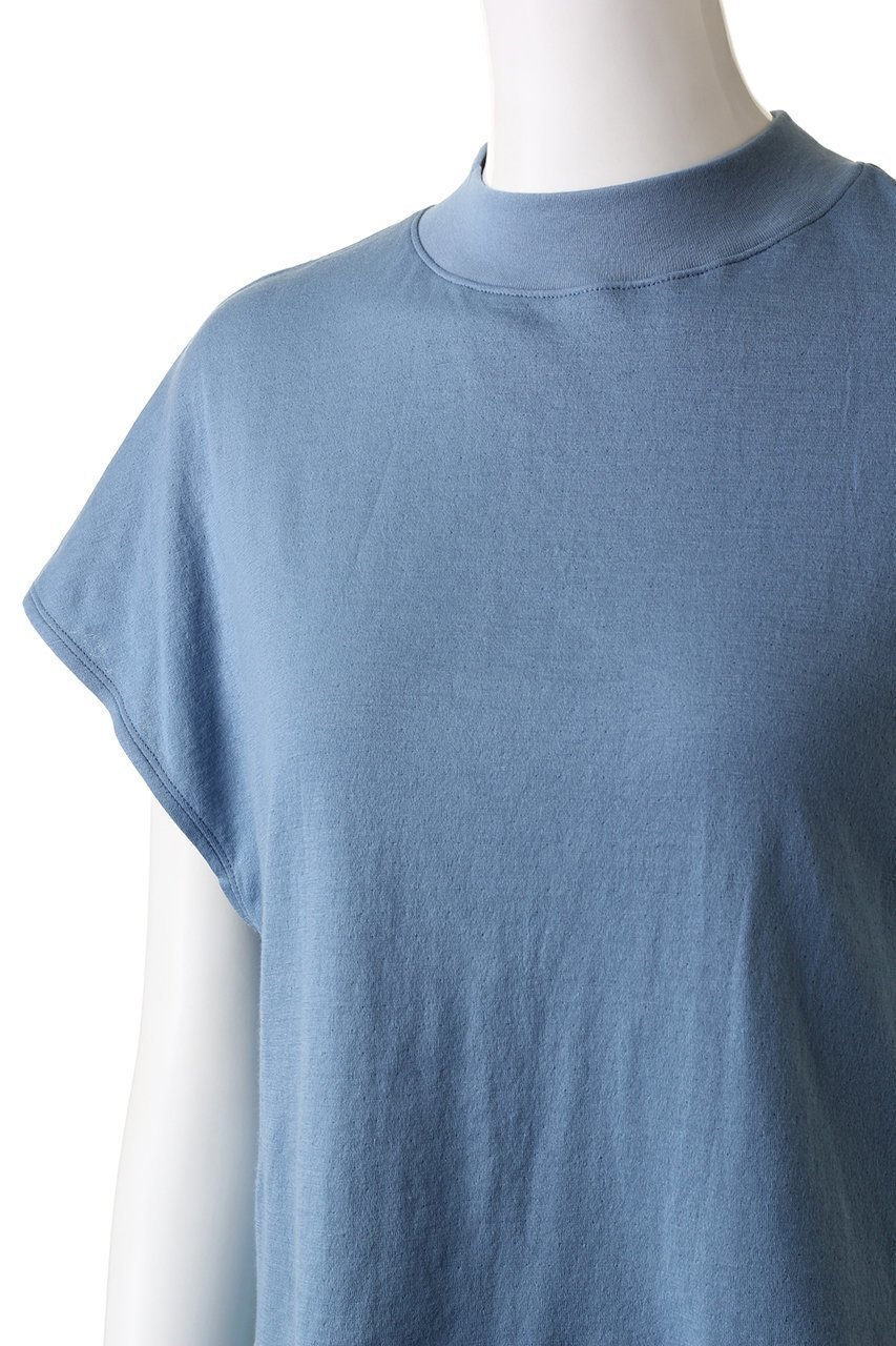 【スリー ドッツ/three dots】のダブルガーゼ モックネックTシャツ 人気、トレンドファッション・服の通販 founy(ファニー) 　ファッション　Fashion　レディースファッション　Fashion for Women　トップス・カットソー　Cut & Sew Tops　シャツ・ブラウス・オフィスカジュアル　Elegant Blouses & Button-Ups　ロングTシャツ・Tシャツ　Longline T-Shirts & Tees　カットソー・ベーシックTシャツ　Cut-and-Sewn Tops / Stretch Tees & Basics　ショート　Short, Short Length　シンプル　Simple, Minimal　スリーブ　Sleeve, Long Sleeve / Short Sleeve　ダブル　Double, Double-Breasted　モックネック　Mock Neck, Short Turtleneck　other-5|ID: prp329100003345341 ipo3291000000035809952