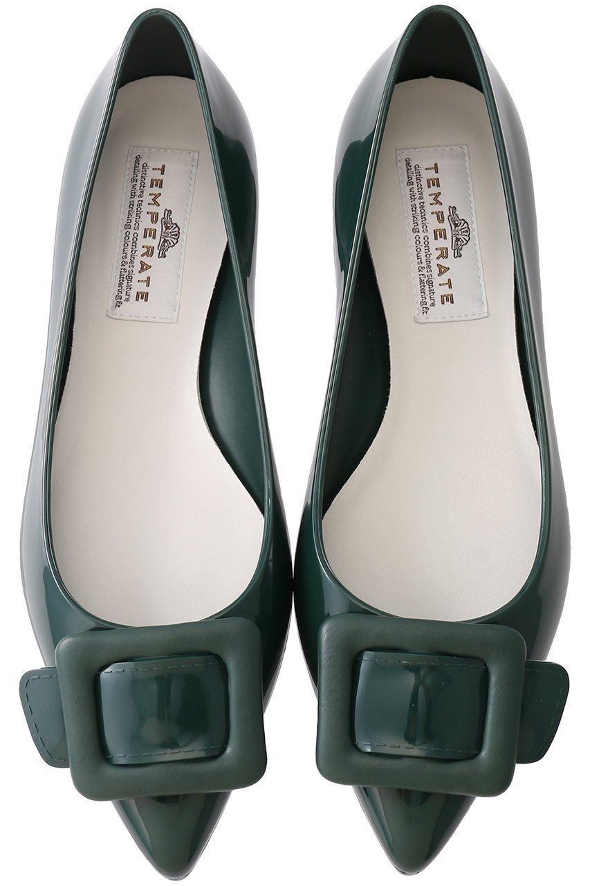 【テンパレイト/TEMPERATE】のNINA バックルベルト ポインテッドパンプス(レイン対応) インテリア・キッズ・メンズ・レディースファッション・服の通販 founy(ファニー) 　ファッション　Fashion　レディースファッション　Fashion for Women　バッグ　Bags　ベルト&ウエストマーク　Belts & Waist Accessories　インソール　Shoe Insole　クッション　Cushion, Throw Pillow　シューズ　Shoes, Footwear　ポインテッド　Pointed Toe, Sharp Toe　ラバー　Rubber, Rubber Sole　レイン　Rain, Rainproof　FOREST|ID: prp329100003345410 ipo3291000000035567220