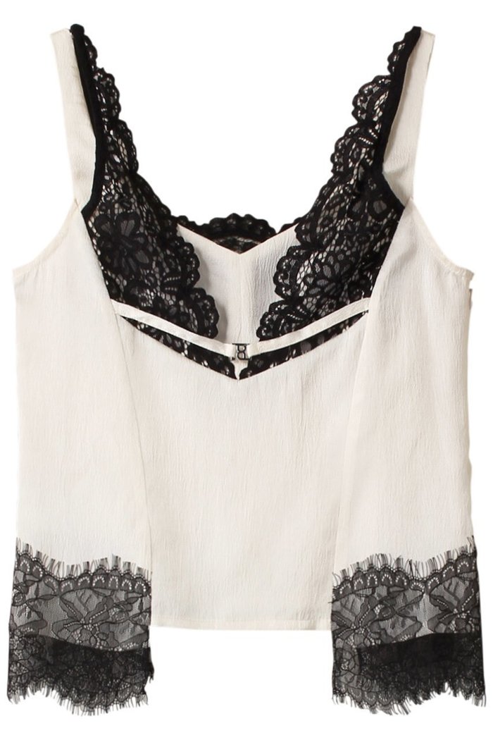 【プランク プロジェクト/PRANK PROJECT】のレースキャミトップス / Lace Camisole Tops インテリア・キッズ・メンズ・レディースファッション・服の通販 founy(ファニー) https://founy.com/ ファッション Fashion レディースファッション Fashion for Women トップス・カットソー Cut & Sew Tops キャミソール&ノースリーブ Camisoles & Sleeveless Tops シャツ・ブラウス・オフィスカジュアル Elegant Blouses & Button-Ups ロングTシャツ・Tシャツ Longline T-Shirts & Tees カットソー・ベーシックTシャツ Cut-and-Sewn Tops / Stretch Tees & Basics おすすめ Recommended / Our Picks キャミソール Camisole, Spaghetti Strap Top クール Cool, Chic サテン Satin, Glossy Fabric スポーティ Sporty, Casual Athletic タンク Tank Top, Sleeveless Top フェミニン Feminine, Girly ボトム Bottoms, Lower Wear レース Lace, Lace Fabric エレガント 上品 Elegant 夏 Summer |ID: prp329100003345416 ipo3291000000037006195