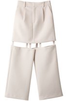 【プランク プロジェクト/PRANK PROJECT】のトリプルクロススカートパンツ / Triple Cloths Skirt Pants IVR(アイボリー)|ID:prp329100003347175